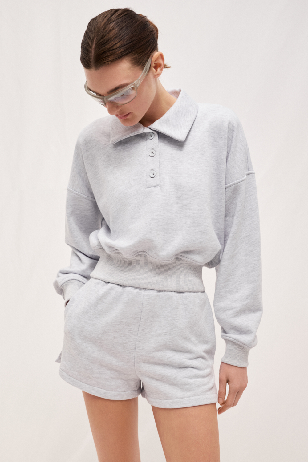 PA-910-GREY MELANGE · LOOK 01